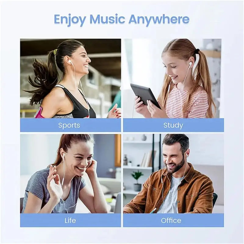 Écouteurs câblés d'origine pour iPhone 16/15/14/13/12/11 Pro Max 7/8Plus XR/XS/X IPAD EARBUDS ENVERTUR
