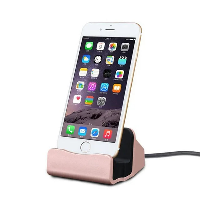 Stand de charge iOS de la station de quai pour Apple iPhone 11 Pro Max xs xr x 7 8 6s Plus Dockingstation Phone Agardage USB CHARGER HOLDER