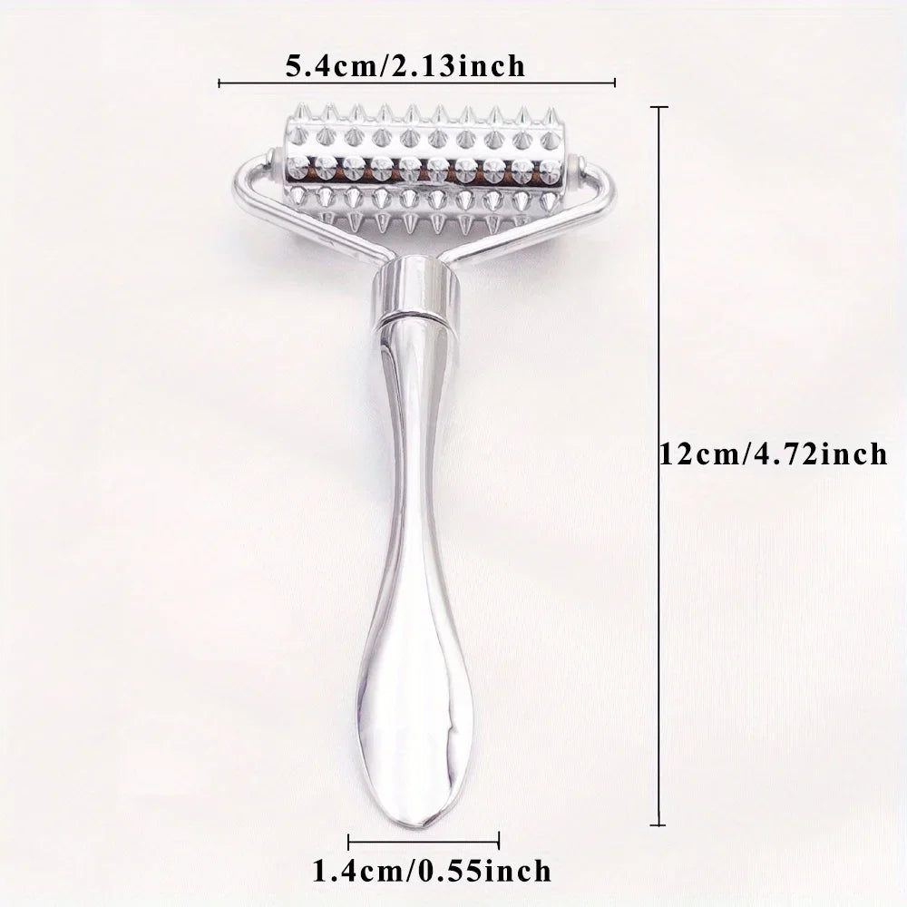 Masseur pour le visage Full Body Beauty Spa Skin Care Tools Acupressure Masser en acier inoxydable Massage du visage Rouleau Gua Sha Tool