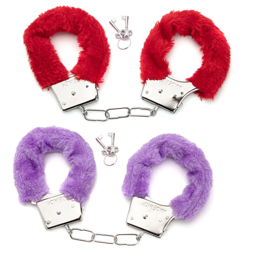 Accessoires érotiques Toys sexuels 2pc BDSM Bondage menottes pour les contraintes sexuelles Cuffs Fetish Adult Couples Games Produits sexuels