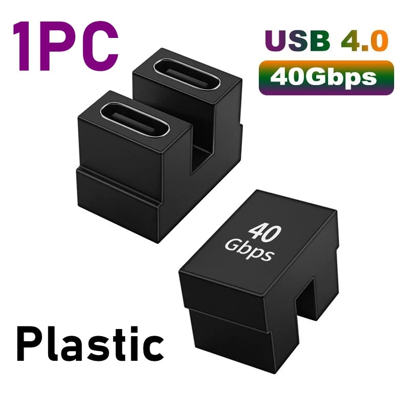 PD 100W USB 40 Gbps Terrain de données USB 4.0 Thunderbolt 4 Type C Male vers le connecteur féminin Extenseur pour les ordinateurs portables du téléphone mobile
