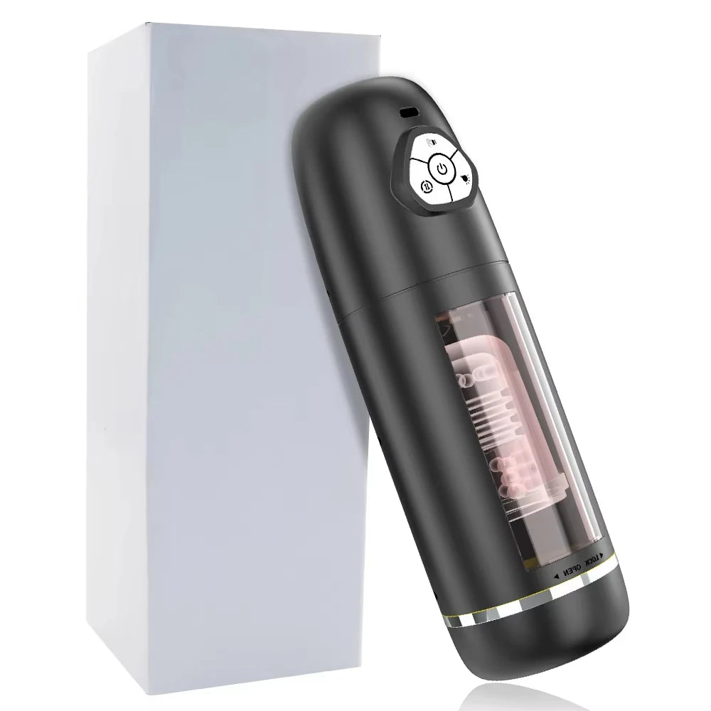 Tasse de masturbateur masturbateur automatique 10 modes rotatifs de poussée de poche pénis pipe joie sexuelle pour hommes