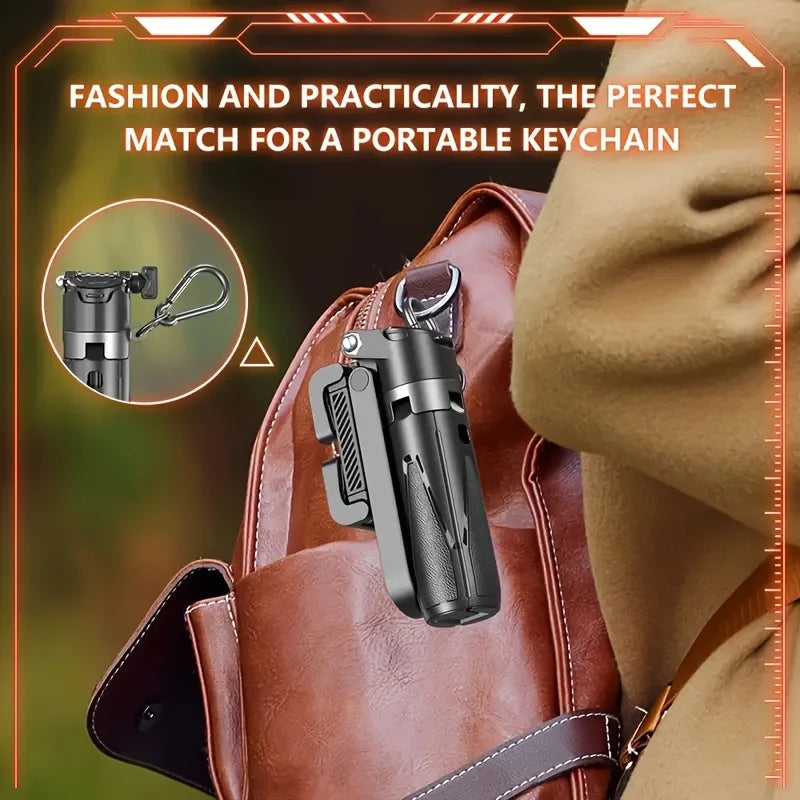 TROIS DES PROPRIÉTÉ PORTABLE PORTABLE AVEC LA RÉSILOBILITÉ SANS WIRESSE DÉTACHABLE, SMARTPHONE MINI GRIP, Charge USB, Horizonta
