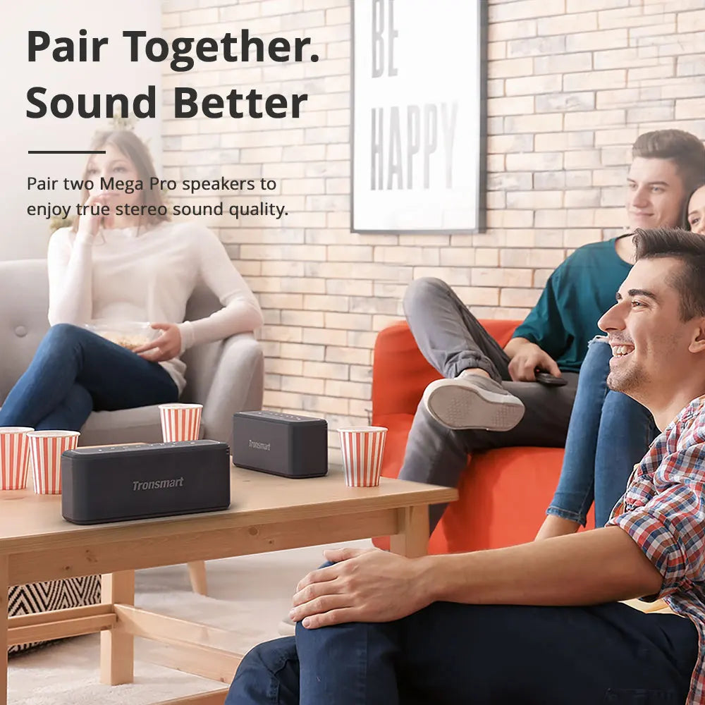 TRONSMART MEGA PRO BLUETOOTH EN SPEAGE PORTABLE 60W avec basse améliorée, NFC, IPX5 imperméable, assistant vocal