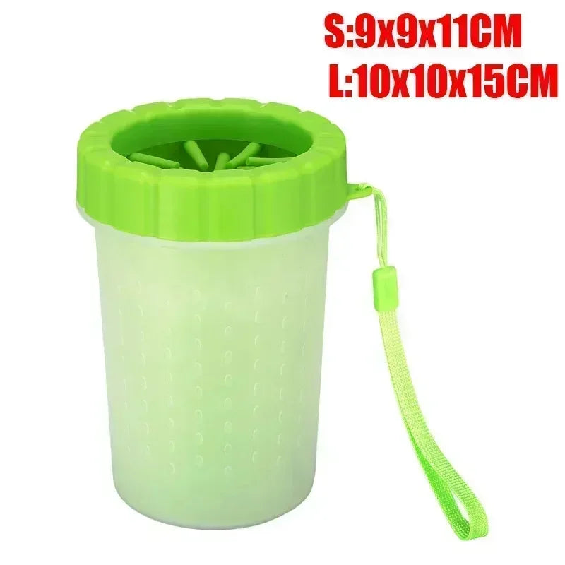 Chien de pied de pied tasse path lasher nettoyeur chien chat bas de pas brosse de nettoyage