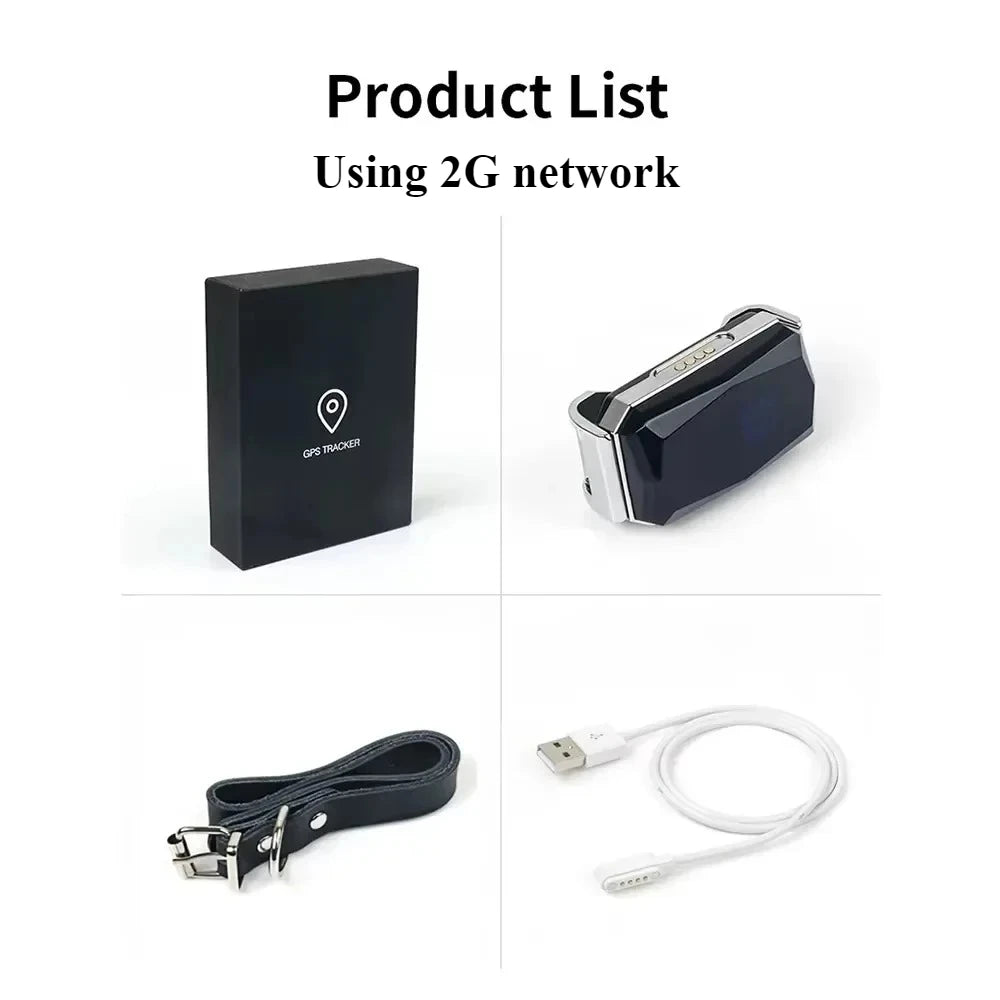 Smart GPS Pet Tracker Collar en temps réel Suivi 5m Précision IP67 ALERTES GÉOFECTES DE 10 jours imperméables de 10 jours chiens Positionnement