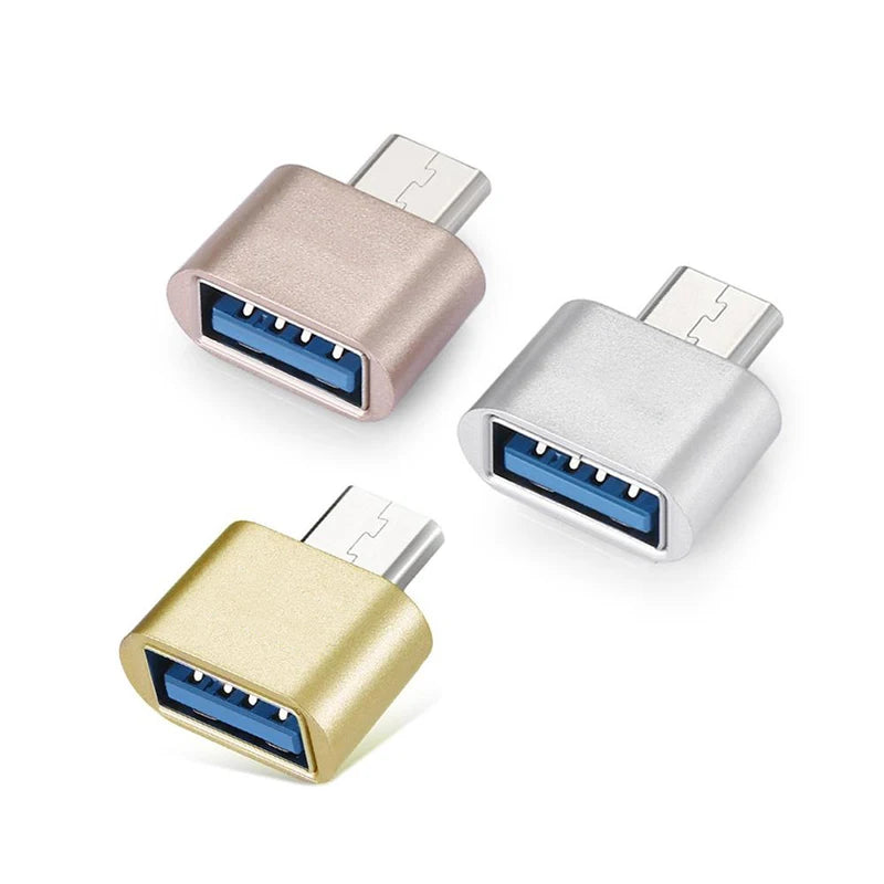 USB 3.0 Type-C vers l'adaptateur OTG USB 2.0 pour Samsung Huawei Xiaomi Honor Redmi Oppo OnePlus Android Phone Data Sync Converter USB-C
