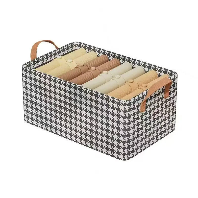 Boîte de rangement de vêtements pliables avec cadre en acier utilisé dans la garde-robe pour les vêtements et les pantalons et les paniers d'étagère d'organisation