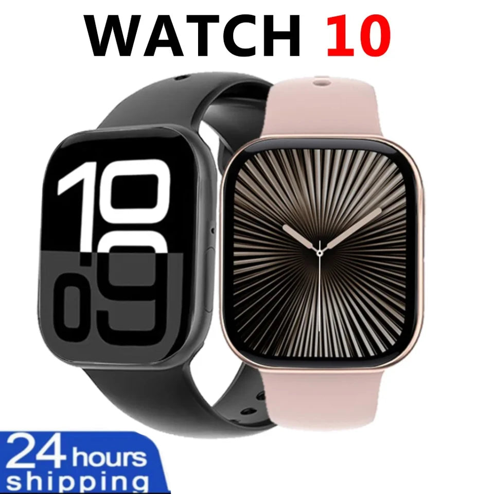 2025 Nouveau pour Apple GPS Watch 10 Smart Watch Men HD AMOLED MEMORY MUSIC 3D surround Bluetooth Call Staterproof Smartwatch femme