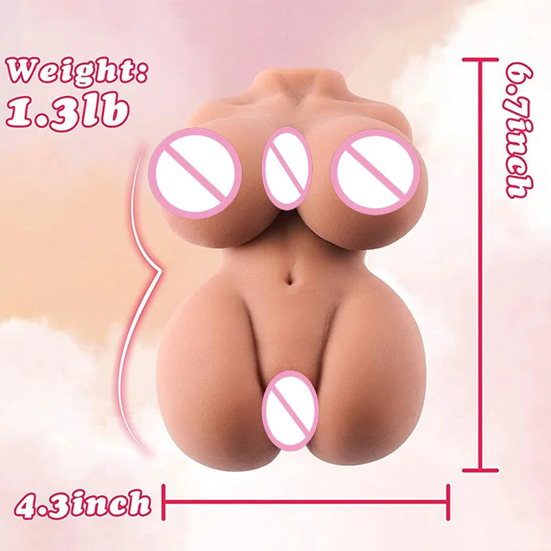 Nouvelle poitrine Pussy Dolls Men Sel-Sex Masturbation Doll Tabinet Vagina Clitoris Hip Pinis Exercice Oral Sexe érotique Adulte Toys 18+