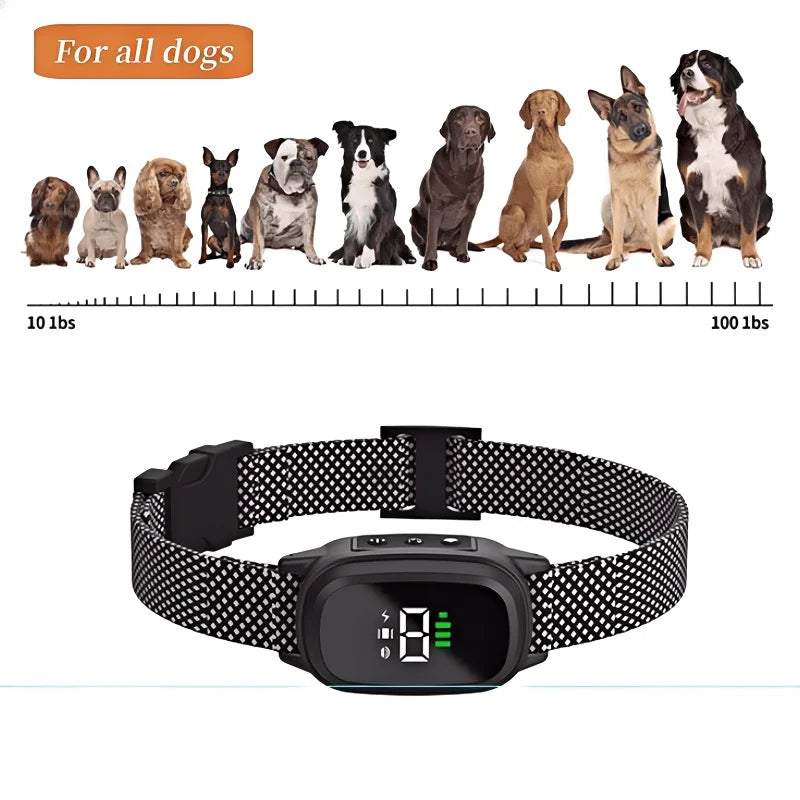 YHLC Automatic Antibarking Dog Collar, bouc-écard rechargeable, arrêt Barkin, collier de formation électrique pour chien