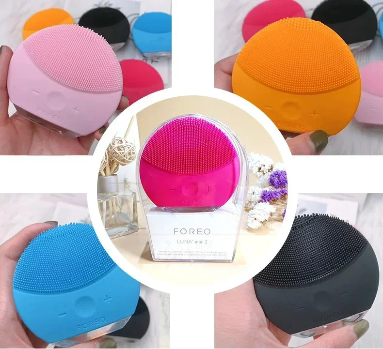 lUNA Mini2 Facial Silicone Facial Nettoying Brush, avant le logo réel, charge USB, étanche, niveau 8
