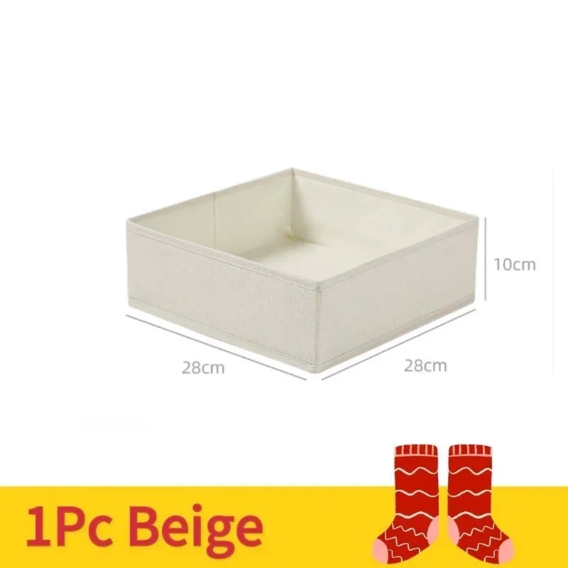 Foldable Lingerie Organizer Bra Underwear Socks Drawer Closet Storage Box Space Saving Easy Assembly