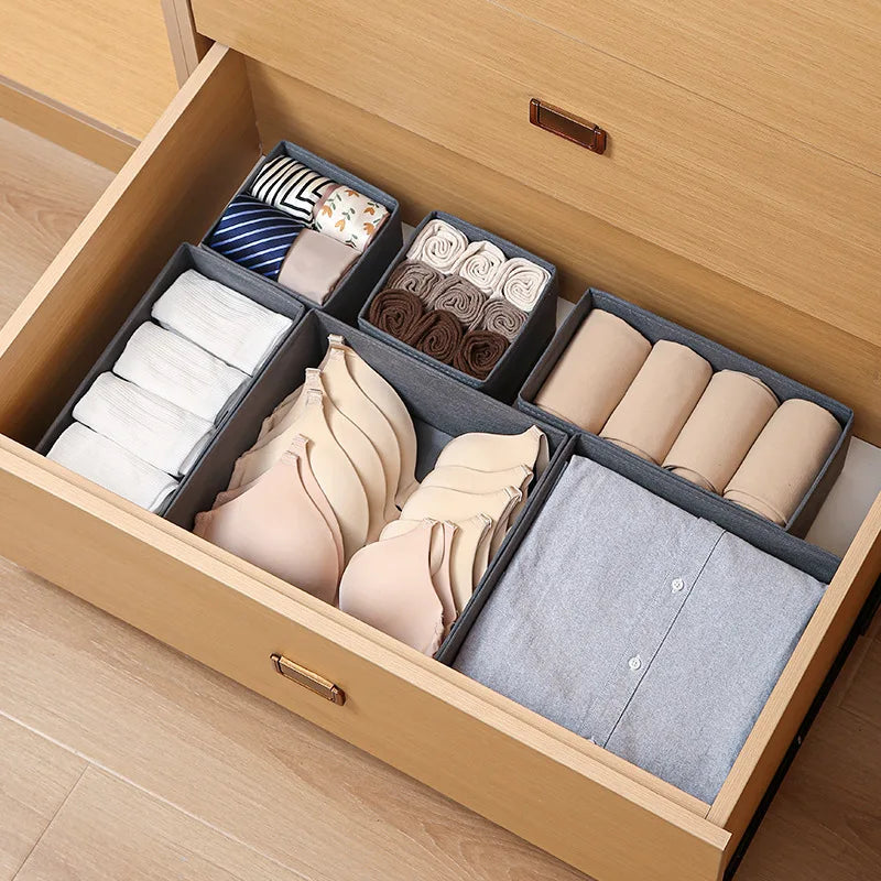 1pc Fabric Underwear Storage Box Drawer Organizers For Closet Organization And Storage Of Socks Underwear Ties And More Cabinet