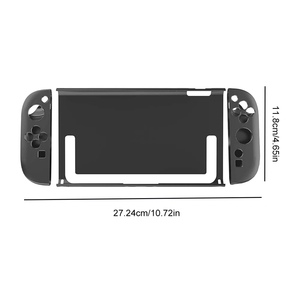 Pour Nintendo Switch2 Console de jeu à main le cover de protection en silicone détachable à la couverture de protection transparente à l'épreuve de protection transparente.