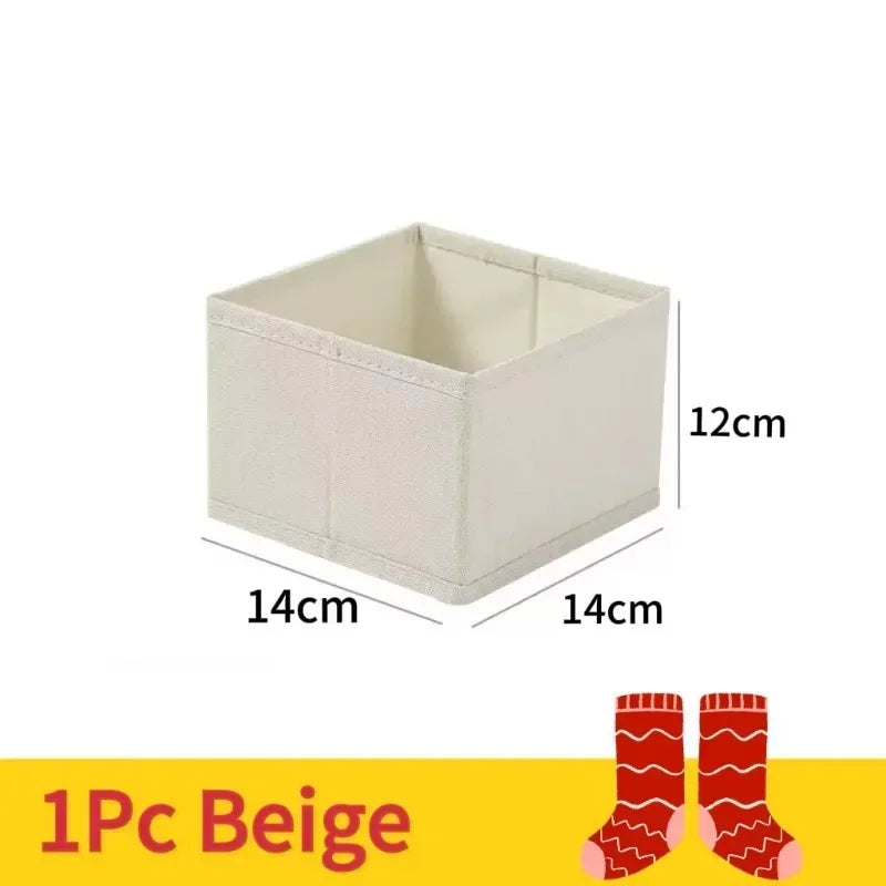 Foldable Lingerie Organizer Bra Underwear Socks Drawer Closet Storage Box Space Saving Easy Assembly