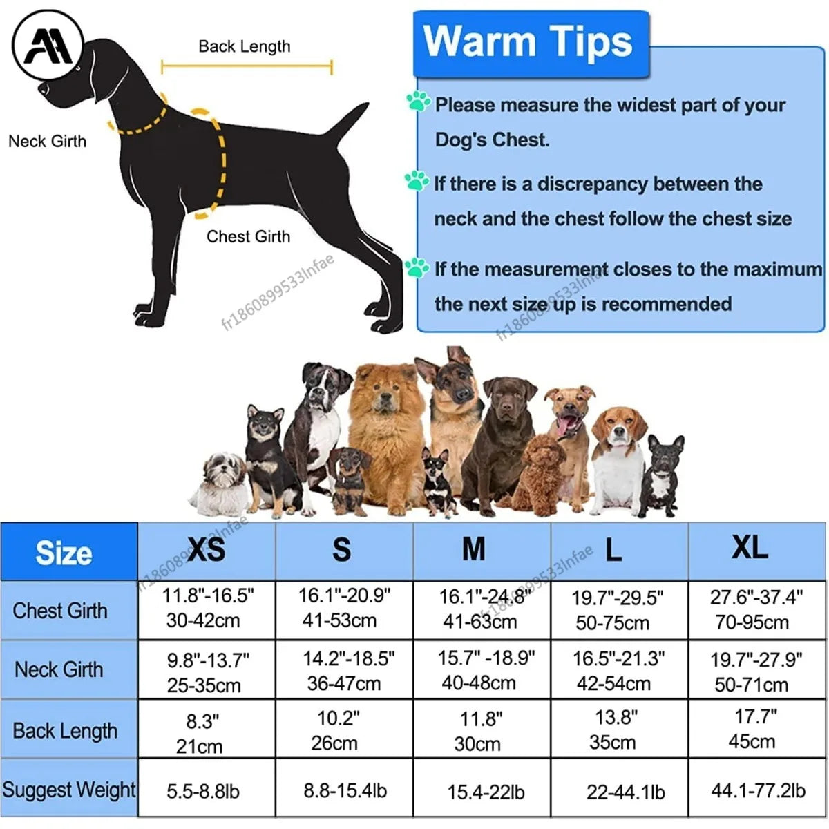 Dogs Life Jacket with Chin Float Oxford Breathable Adjustable Swimming Vests with Reflective & Rescue Handle for Most Sizes Dogs