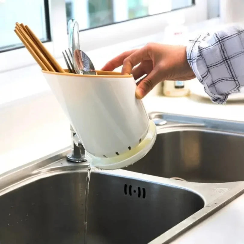 Coudlery Storage Contexte en plastique Conteaux de drainage de drain