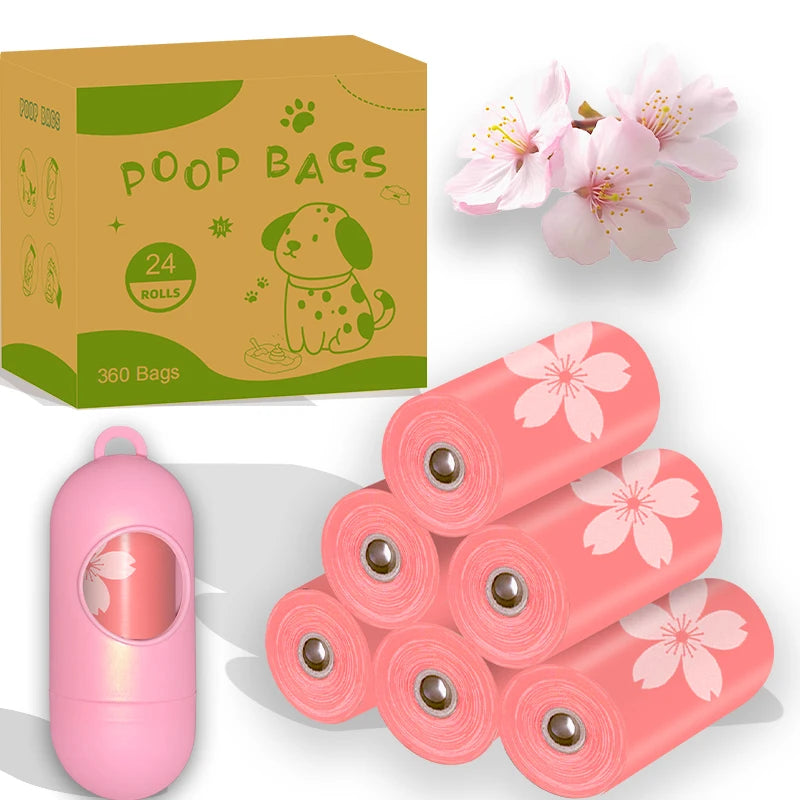 EPI Sac de merde de chien dégradable épaissis à parfum floral Sac de merde pour animaux