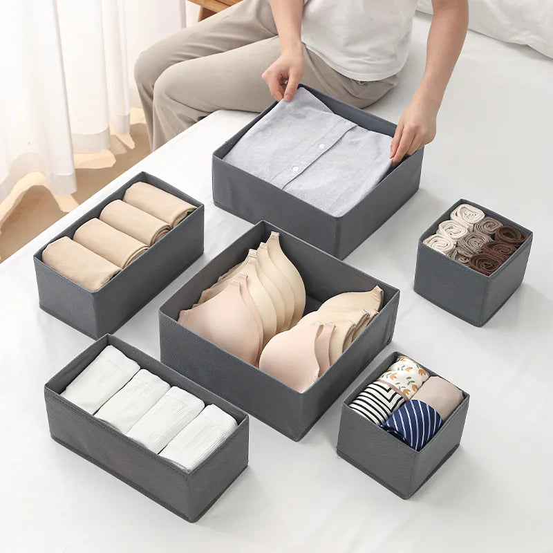 1pc Fabric Underwear Storage Box Drawer Organizers For Closet Organization And Storage Of Socks Underwear Ties And More Cabinet