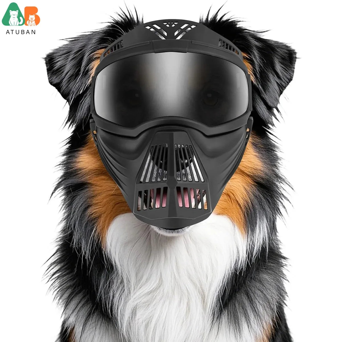 Atuban Pro Dog Goggles Grande race, protection complète, lunettes de soleil tactiques, protection contre les chiens extérieurs, anti-UV anti-Fog.