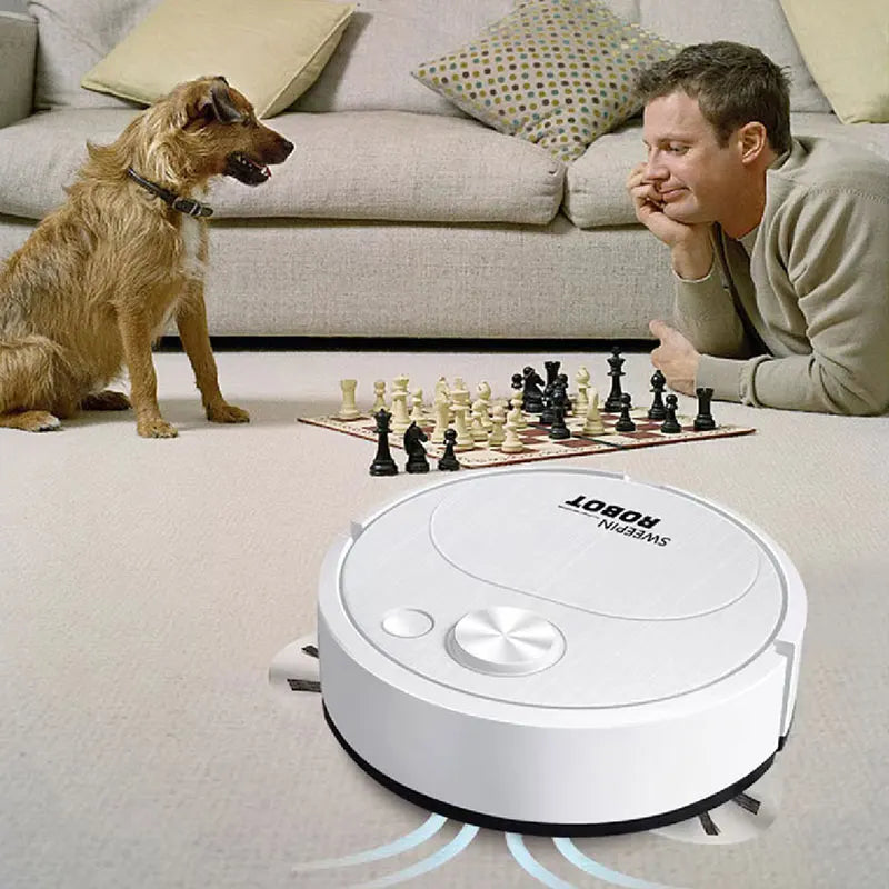NOUVEAU ROBOT USB ROBOT DU ROBOT DU VACHEUR DE 3 IN 1 SMART WIRESS 1500PA DROGGING NETTOYER STAYER PLANG pour le bureau à domicile