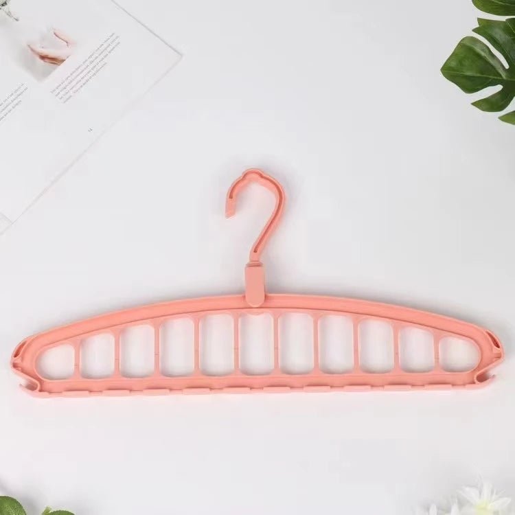 Pliage de vêtements multi-trous cintre non glissée rack de stockage espace sauvegarde de vêtements de vêtements organisateurs pour le pantalon de jean armoire écharpe