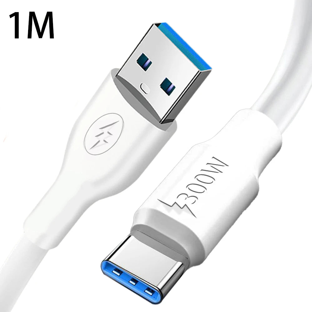 Câble robuste de type C épais 300W Ligne de données USB CHELER USB C CHARGE POUR Android Samsung Xiaomi Huawei Type-C fil