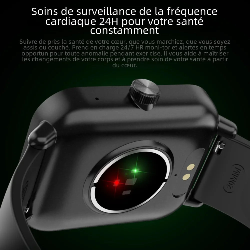 COLMI P81 VOIX CALLAGE SMART Watch Ultra 1,9 pouce Screen 24h Monitor de santé 100+ Modes de sport, Bluetooth Smartwatch Men Women