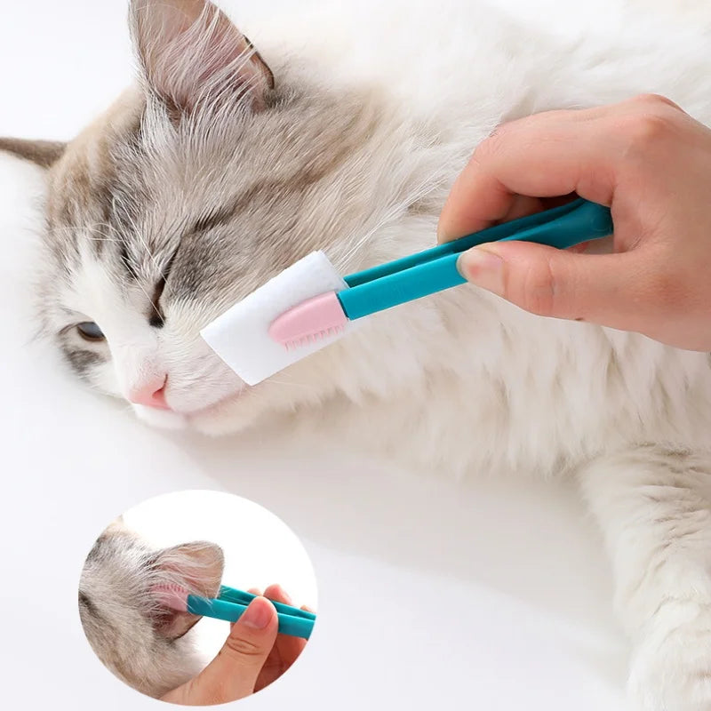 Chats de chats aliments de nettoyage de animal de compagnie Soft Eye Frot à main