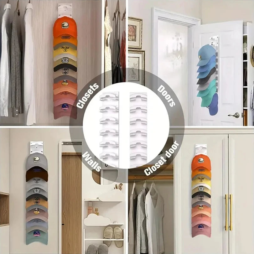 1PC Hat Organizer Hat Multifunctional Storage Wall Organizer Baseball Cap Storage Home Decoration New Year Gift