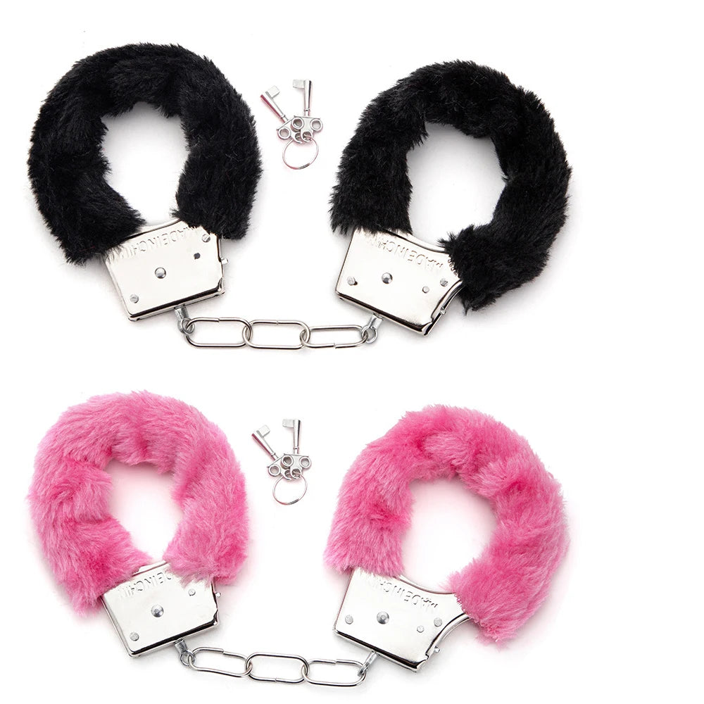 Accessoires érotiques Toys sexuels 2pc BDSM Bondage menottes pour les contraintes sexuelles Cuffs Fetish Adult Couples Games Produits sexuels