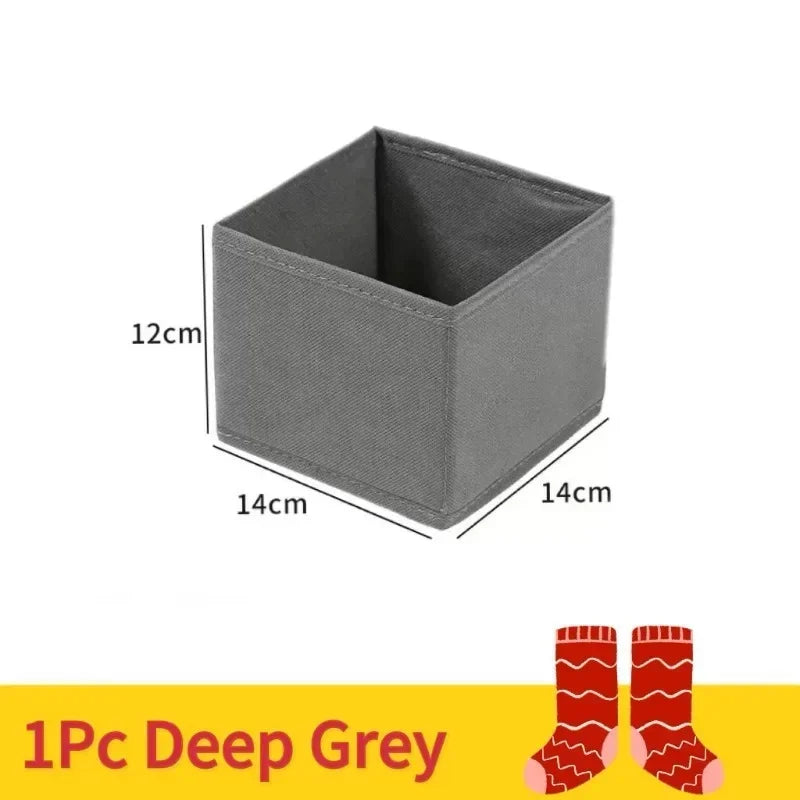 Foldable Lingerie Organizer Bra Underwear Socks Drawer Closet Storage Box Space Saving Easy Assembly
