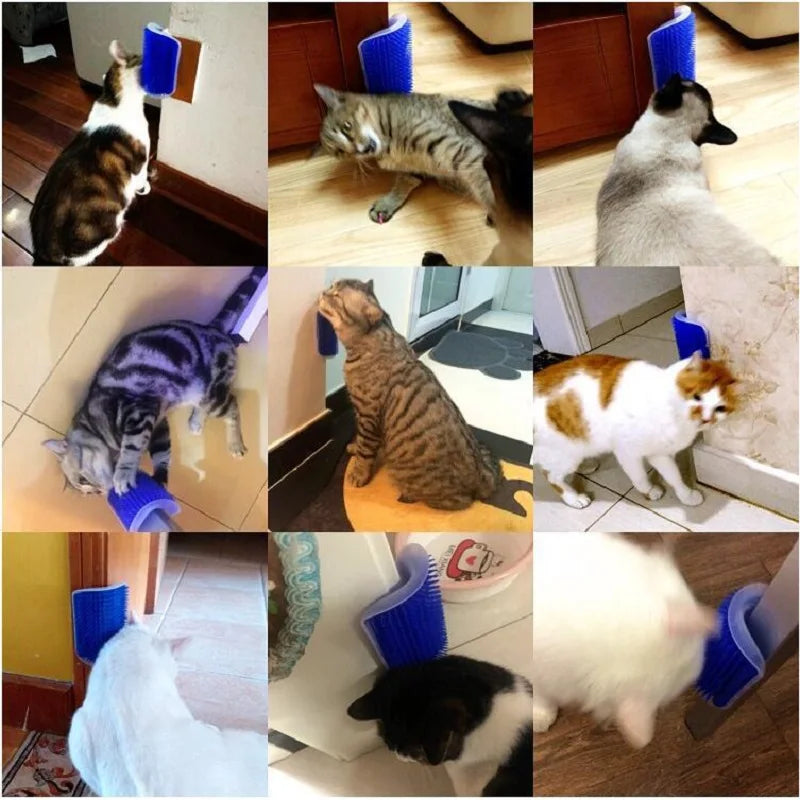 Cat Scratcher Massager pour les chats grattant les animaux de compagnie Bruss
