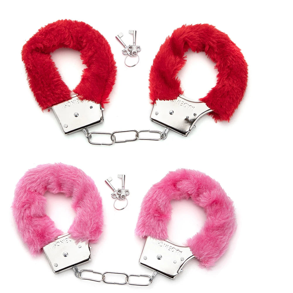 Accessoires érotiques Toys sexuels 2pc BDSM Bondage menottes pour les contraintes sexuelles Cuffs Fetish Adult Couples Games Produits sexuels