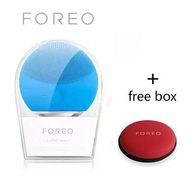 lUNA Mini2 Facial Silicone Facial Nettoying Brush, avant le logo réel, charge USB, étanche, niveau 8