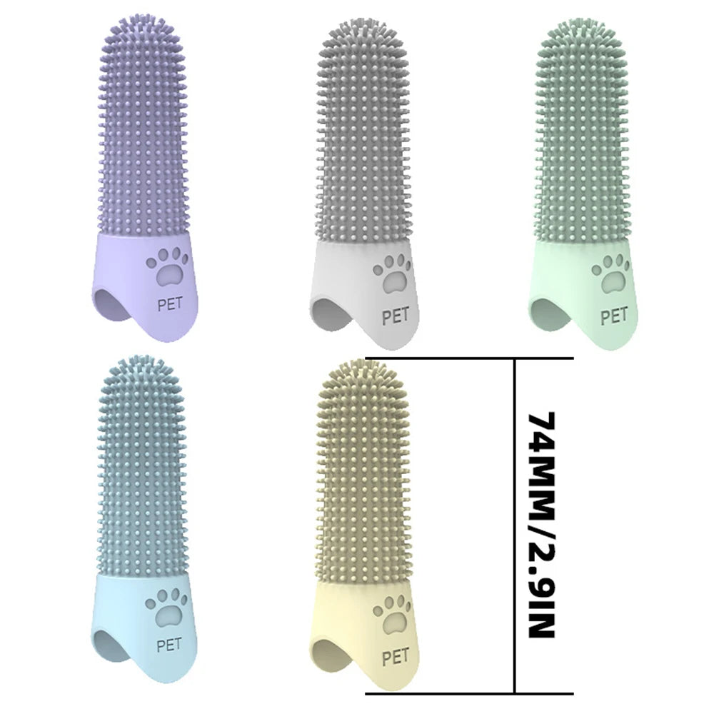 Pouttes de nettoyage des dents de silicone pour animaux