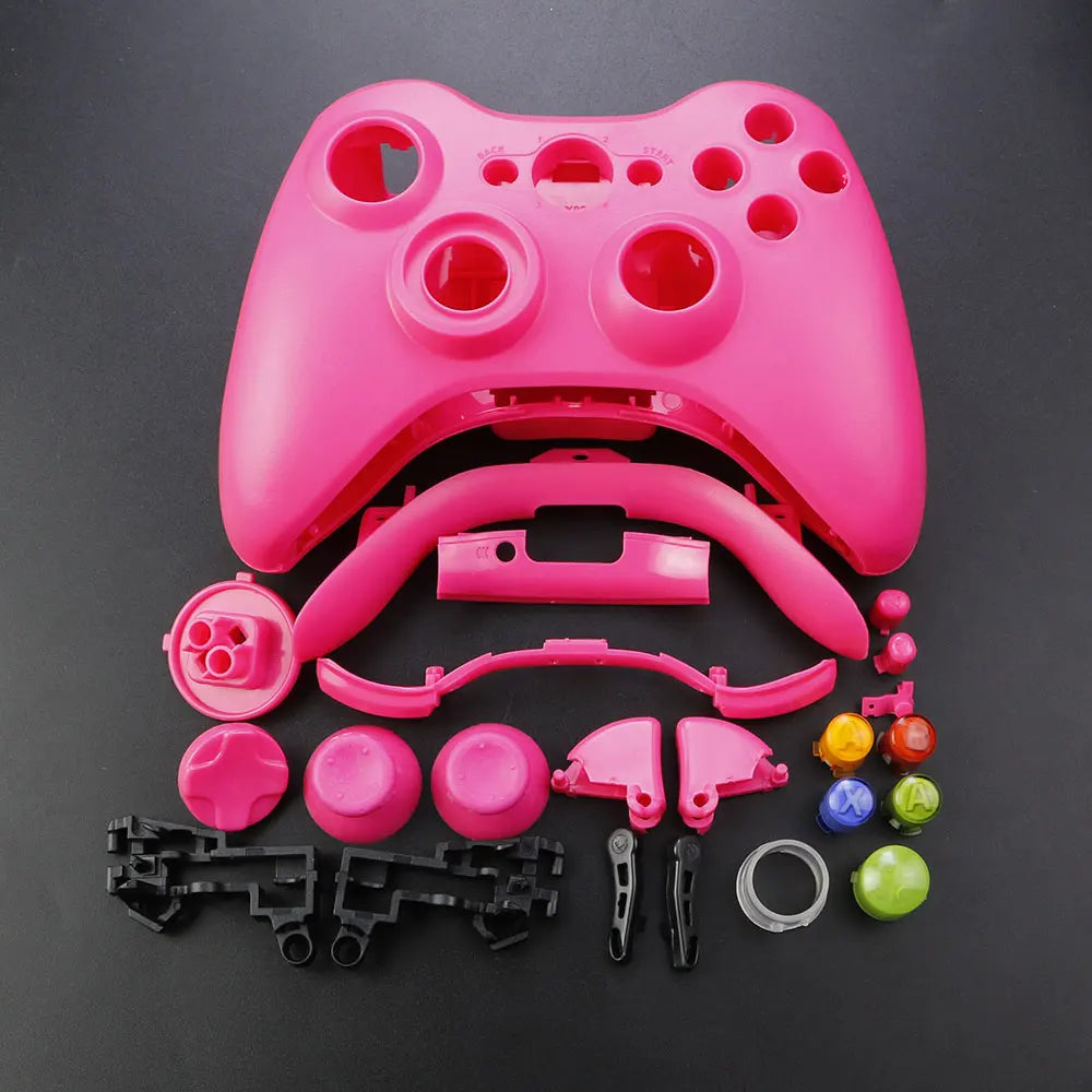 JCD For XBOX 360 Wireless Controller Full Case Gamepad Housing Shell Cover with Buttons Kits Analog Stick Bumper Accessories