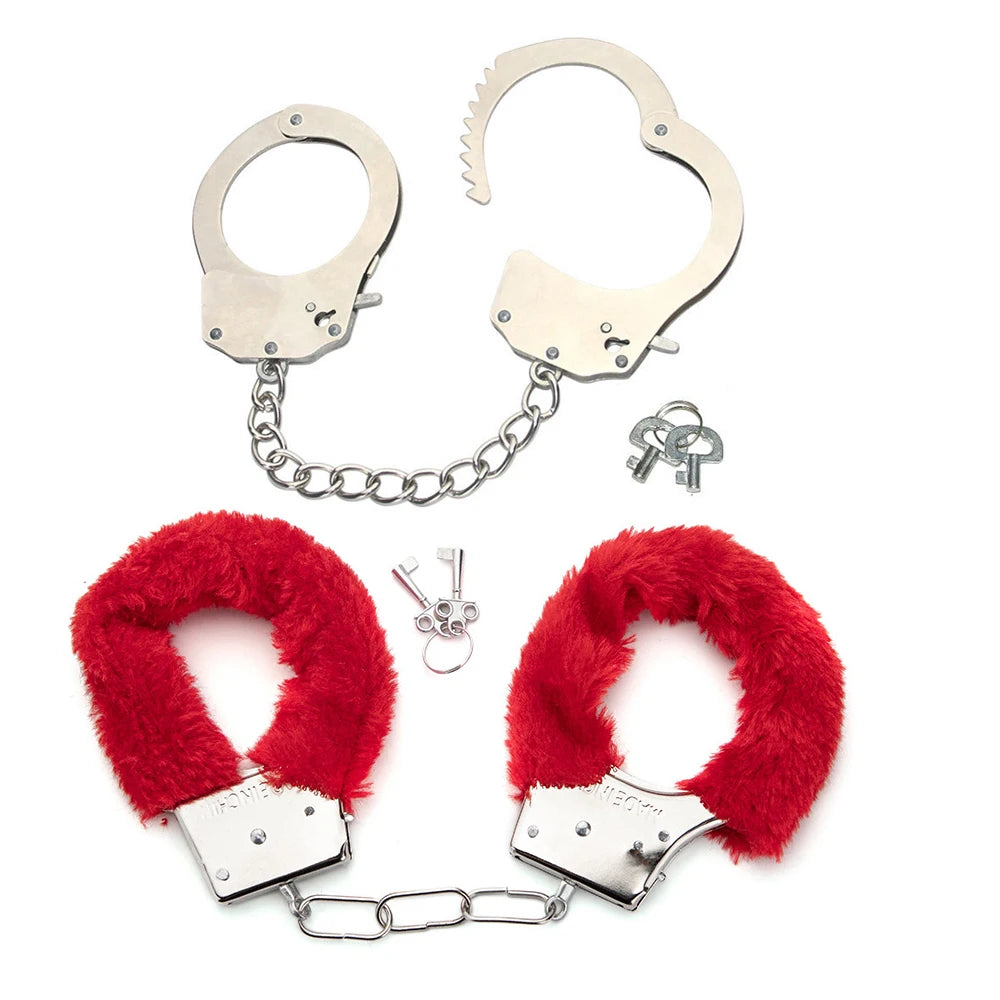 Accessoires érotiques Toys sexuels 2pc BDSM Bondage menottes pour les contraintes sexuelles Cuffs Fetish Adult Couples Games Produits sexuels