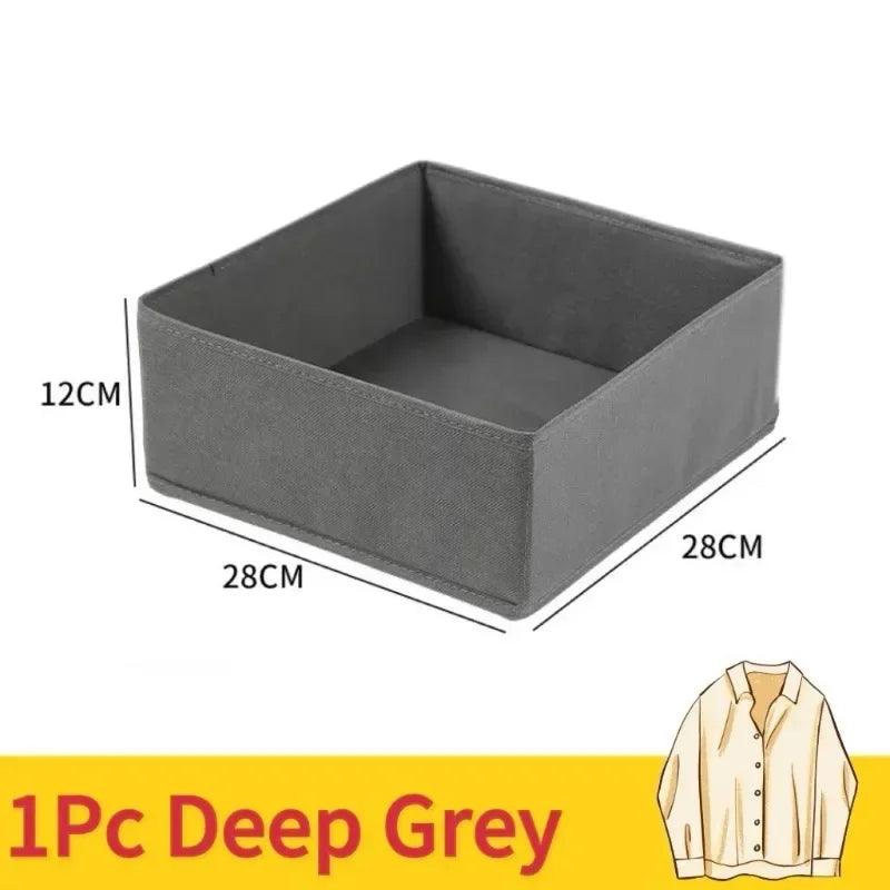 Foldable Lingerie Organizer Bra Underwear Socks Drawer Closet Storage Box Space Saving Easy Assembly