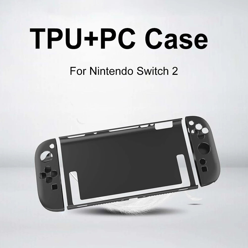Pour Nintendo Switch2 Console de jeu à main le cover de protection en silicone détachable à la couverture de protection transparente à l'épreuve de protection transparente.