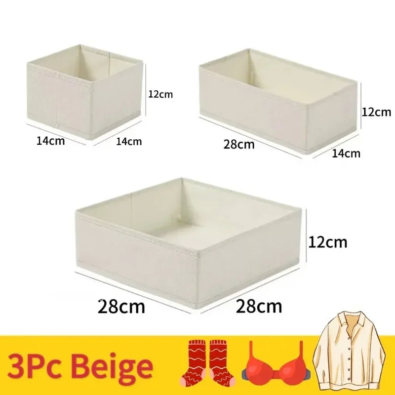 Foldable Lingerie Organizer Bra Underwear Socks Drawer Closet Storage Box Space Saving Easy Assembly