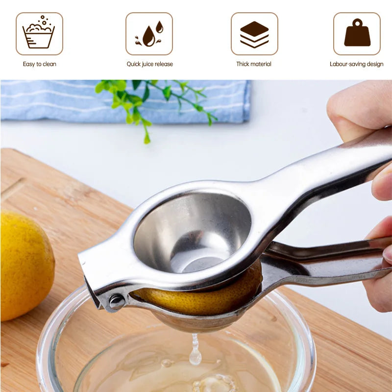 Lemon Squeezer Durable Stainless Steel Juice Processor Pomegranate Orange Lemon Sugar Cane Fruit Pressing Kitchen Tools