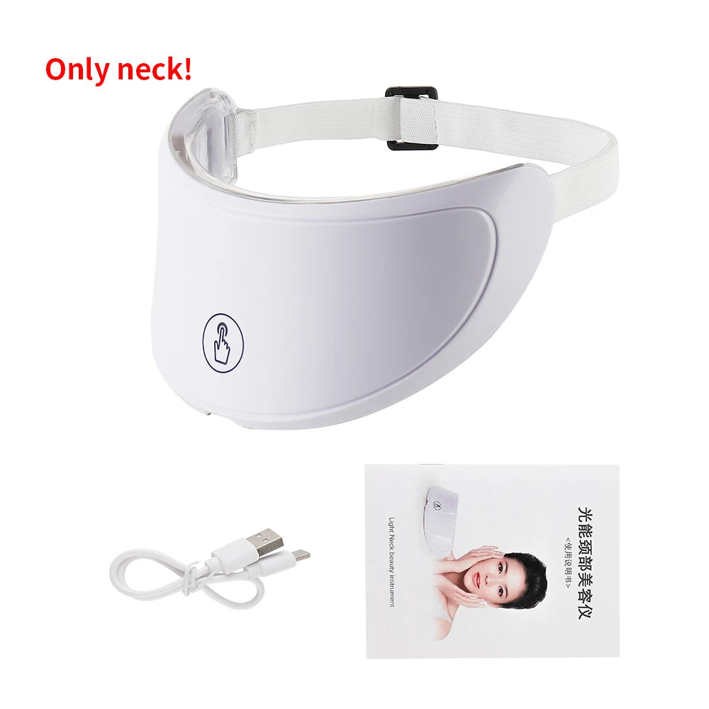 Sans fil 7 couleurs LED Face Beauty Machine Photon Nou du cou de couvrage du cou de couture serrer le rajeunissement
