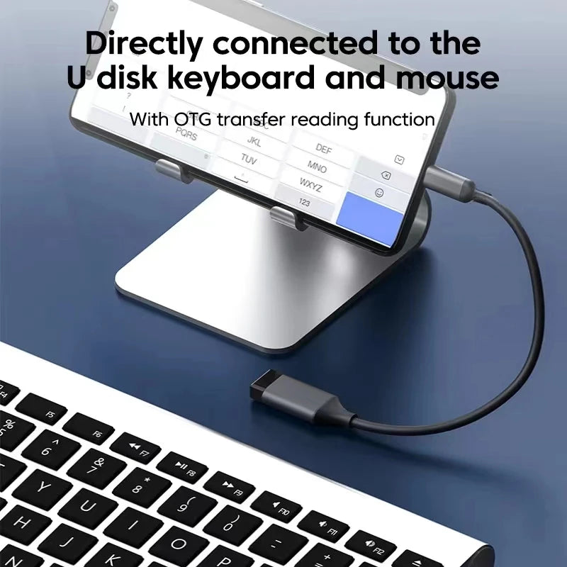 2PACK Connecteur USB-C haute vitesse USB 3.0 vers le câble adaptateur OTG de type C pour smartphones et tablettes, adaptateur téléphonique