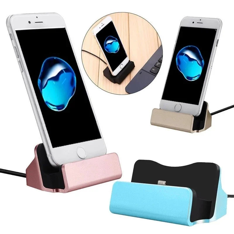 Usb C Dock Station Type C Charging Stand for Huawei P40 P50Pro Samsung Galaxy S10 S20 S21 Plus Xiaomi Phone Docking Usbc Charger