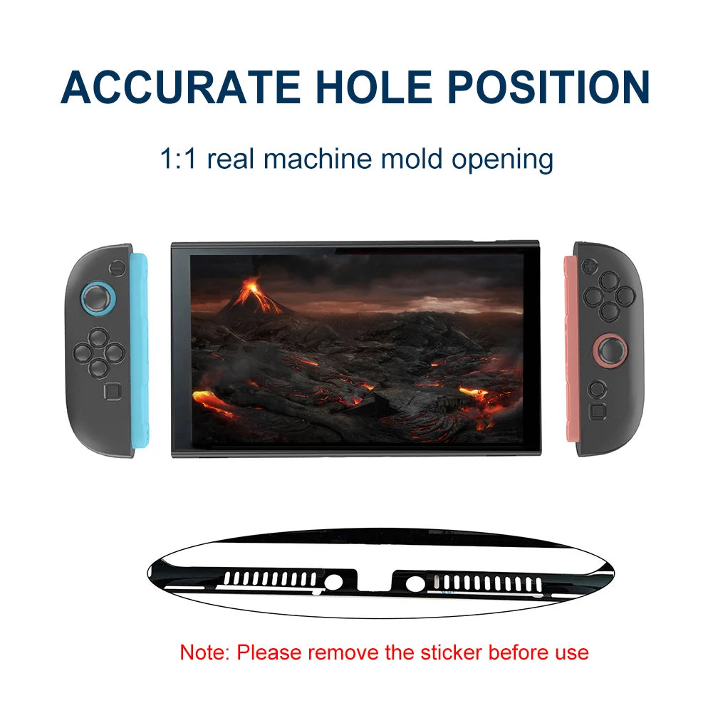 Pour Nintendo Switch2 Console de jeu à main le cover de protection en silicone détachable à la couverture de protection transparente à l'épreuve de protection transparente.