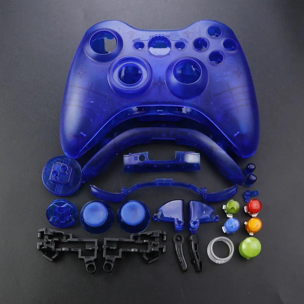 JCD For XBOX 360 Wireless Controller Full Case Gamepad Housing Shell Cover with Buttons Kits Analog Stick Bumper Accessories