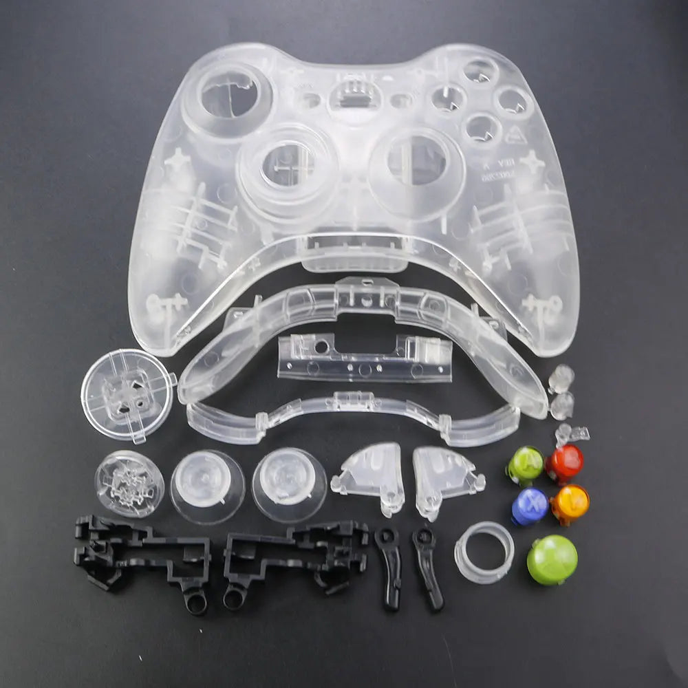 JCD For XBOX 360 Wireless Controller Full Case Gamepad Housing Shell Cover with Buttons Kits Analog Stick Bumper Accessories
