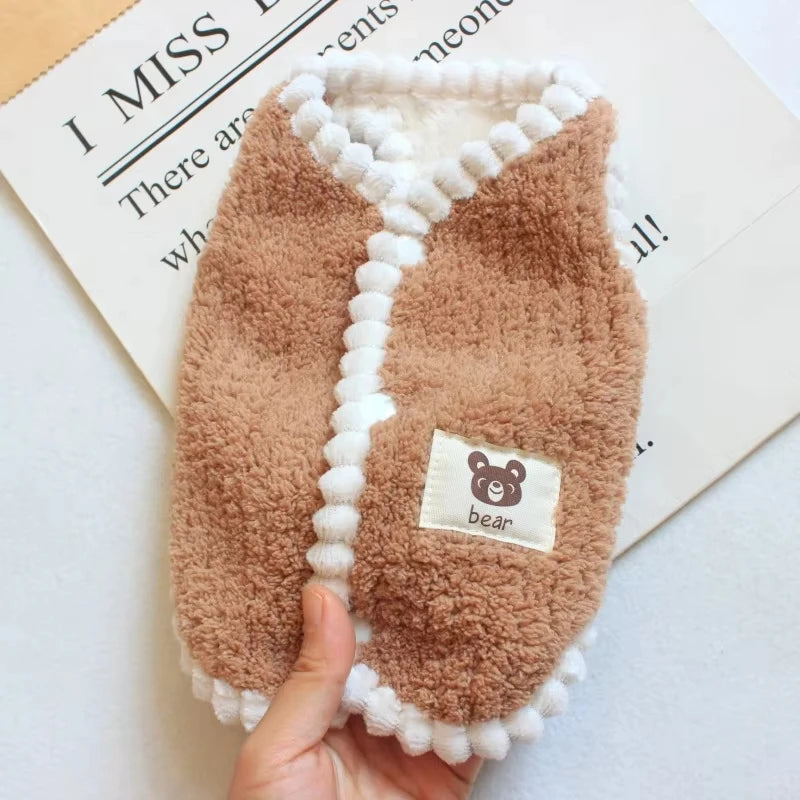 Hiver chaud de chiens mouches molles en molleton molle pour animaux de compagnie pour les petits chiens chats mignonnes veste chiot français bulldog chihuahua yorkies costume